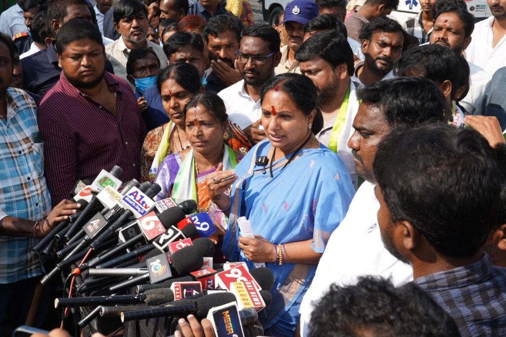 Kavitha Kalvakuntla condemning Chief Minister’s remarks on colleges