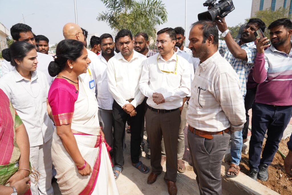 Telangana Jagruti leader Kavitha reviews AIIMS Bibinagar infrastructure