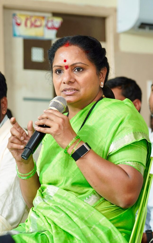 Kavitha highlights tribal issues and five villages merger demand in Bhadrachalam
