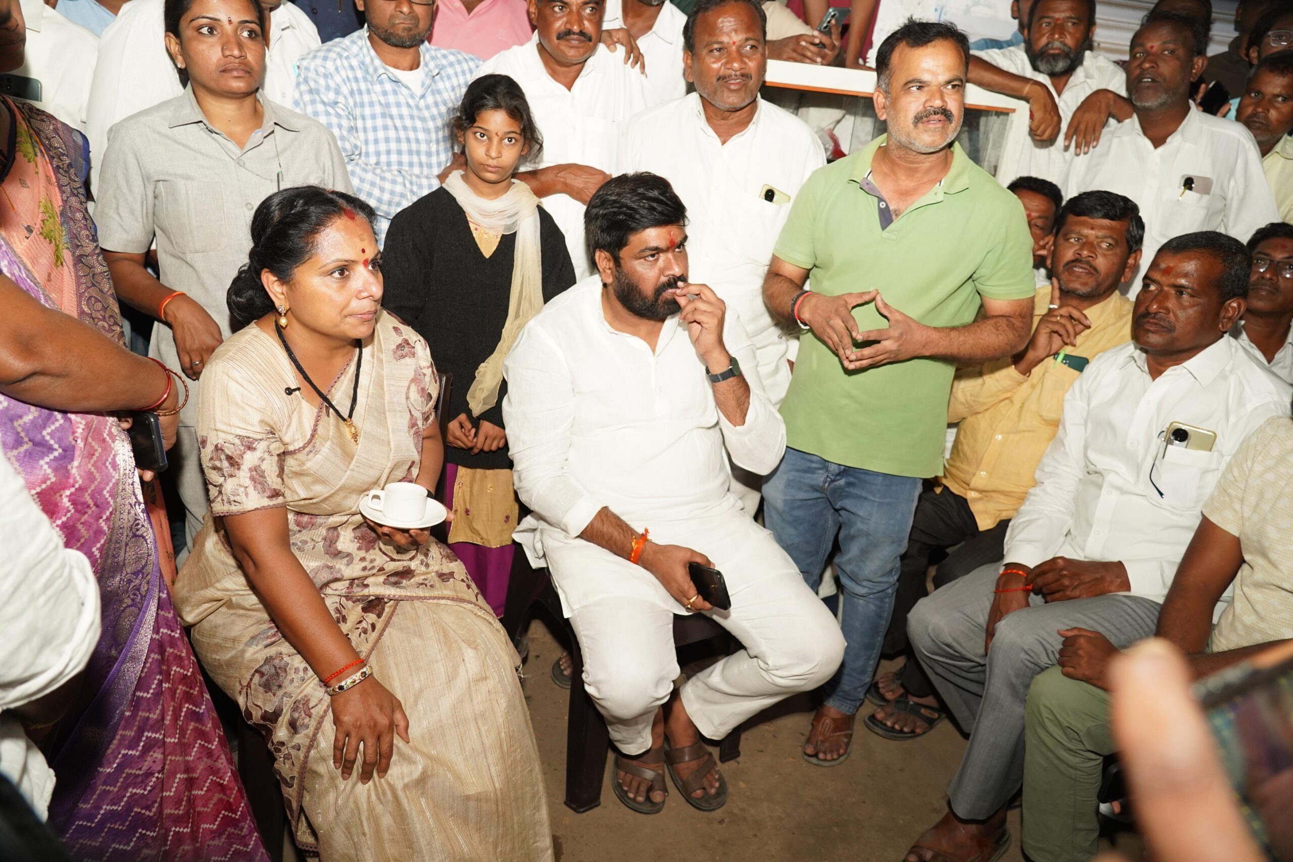 Chai Pe Charcha program led by Kalvakuntla Kavitha in Gadwal