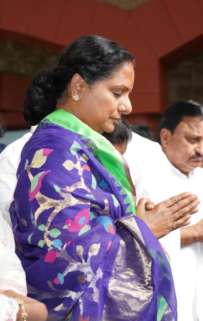 Telangana Jagruti leader Kavitha offers prayers on Christmas
