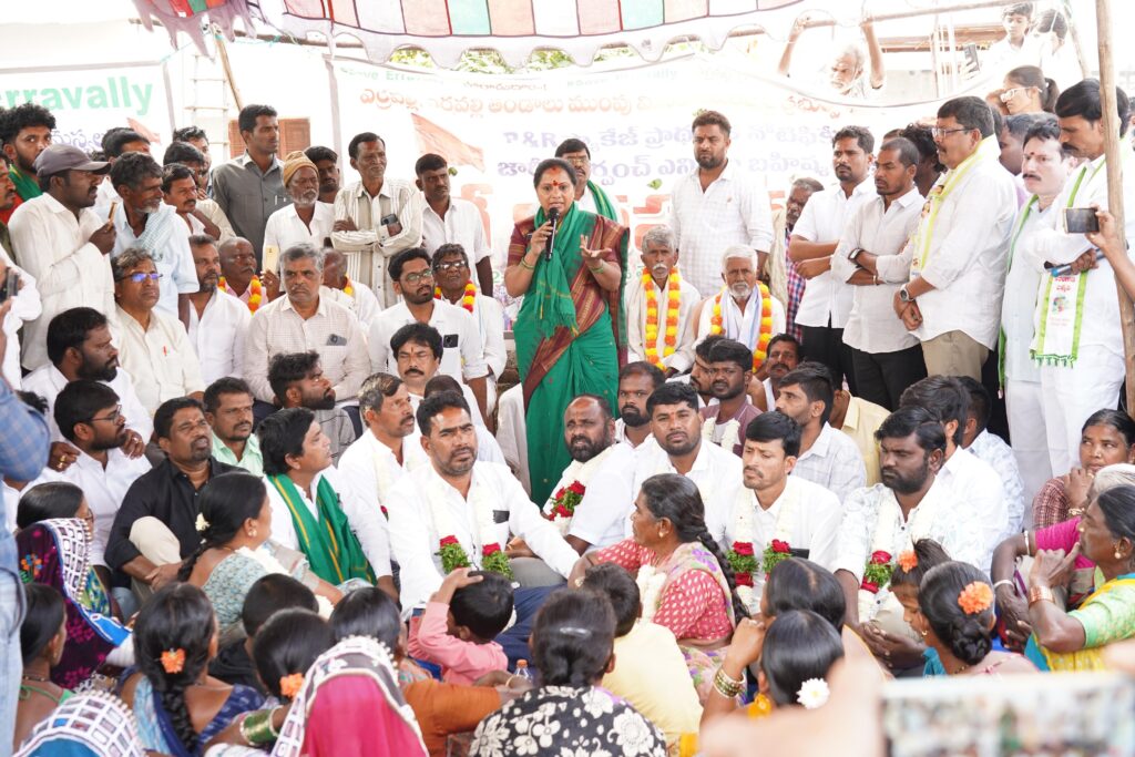 Kavitha criticises irrigation projects harming farmers