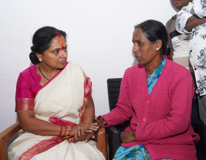 Kavitha shows solidarity with family of South Africa kidnap victim