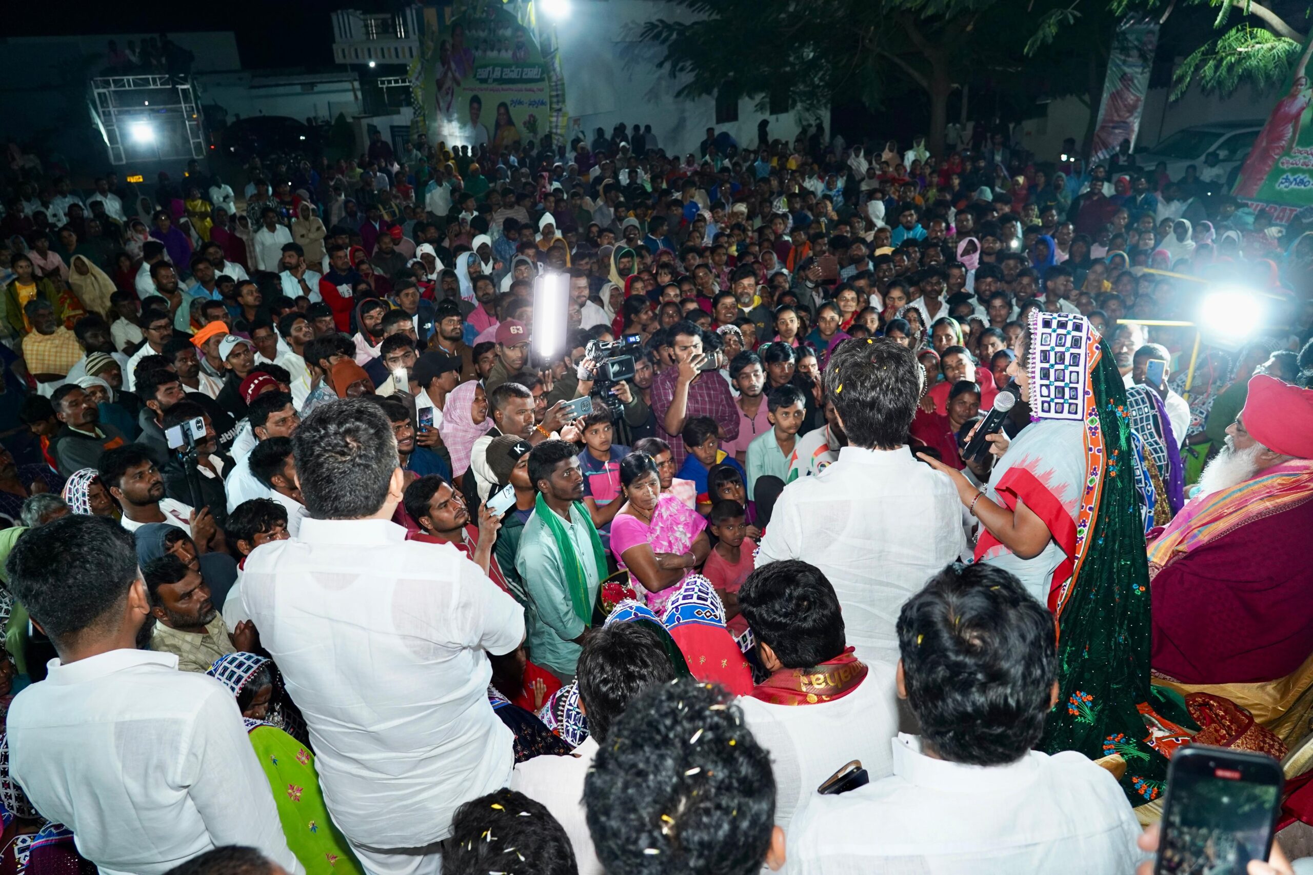 Kavitha’s overnight stay at Tanda during Jagruti Janambata