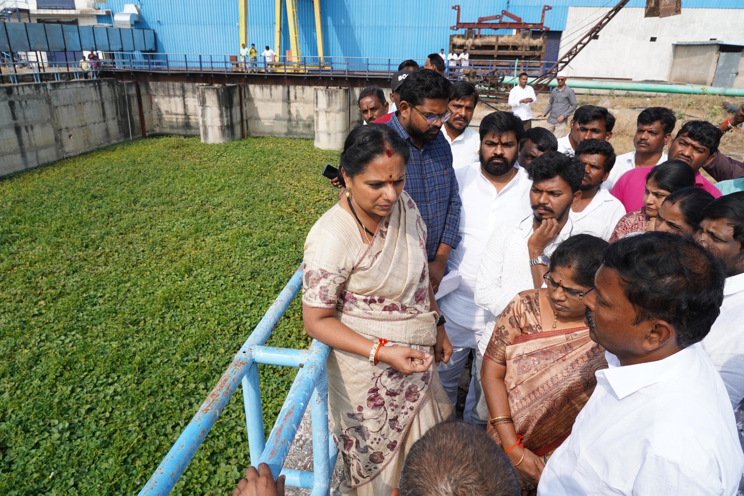 Farmers from Jogulamba Gadwal district highlighting water scarcity due to delays in the Thummilla irrigation project