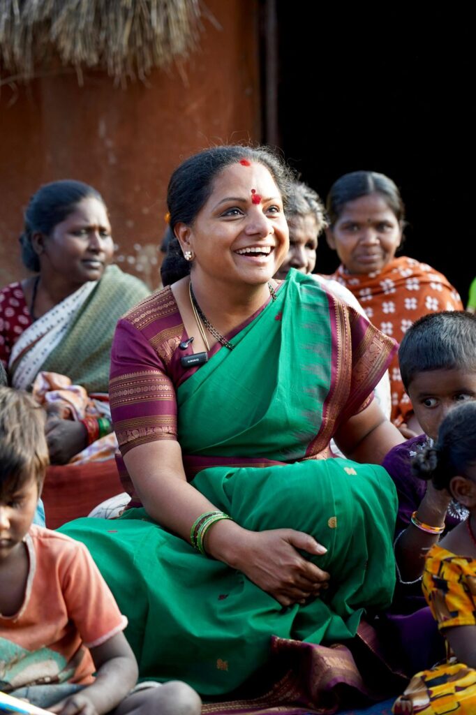 Kavitha interacts with Chenchu community during Janambata