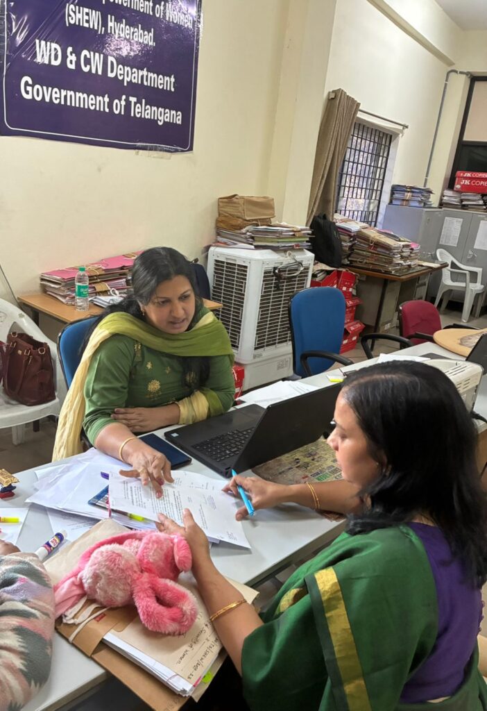 Telangana Jagruthi leader Bhavani Vemula discussing women schemes