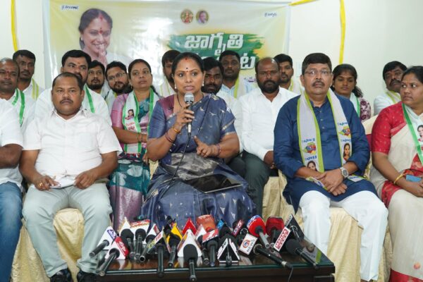 Kavitha criticising Telangana government over Assembly statements