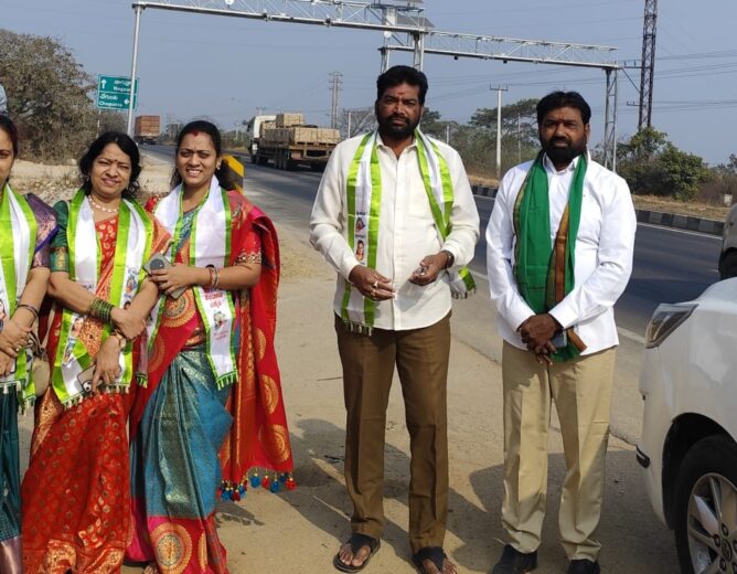 Telangana Jagruthi team participating in Nagoba Jatara festival