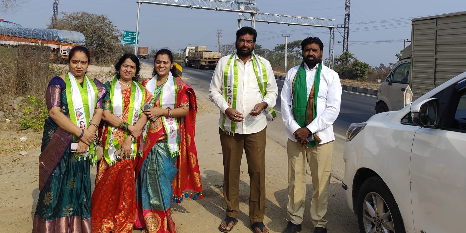 Telangana Jagruthi team participating in Nagoba Jatara festival