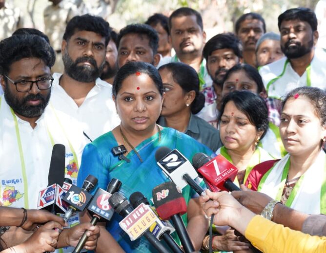 Kalvakuntla Kavitha demands all-party delegation to Delhi for BC Bills and 42 percent reservations