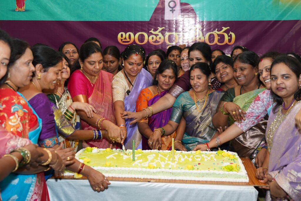 Kavitha speaks at Telangana Jagruthi Women’s Day celebrations