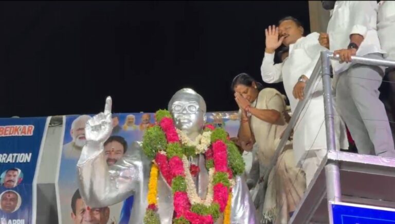 On Ambedkar Jayanti, Kavitha said Telangana is a result of Article 3 introduced by Dr B.R. Ambedkar and criticized the state government over Dalit issues.