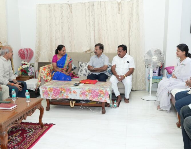 Kalvakuntla Kavitha meeting Banjara leaders in Hyderabad to discuss new political party and community representation