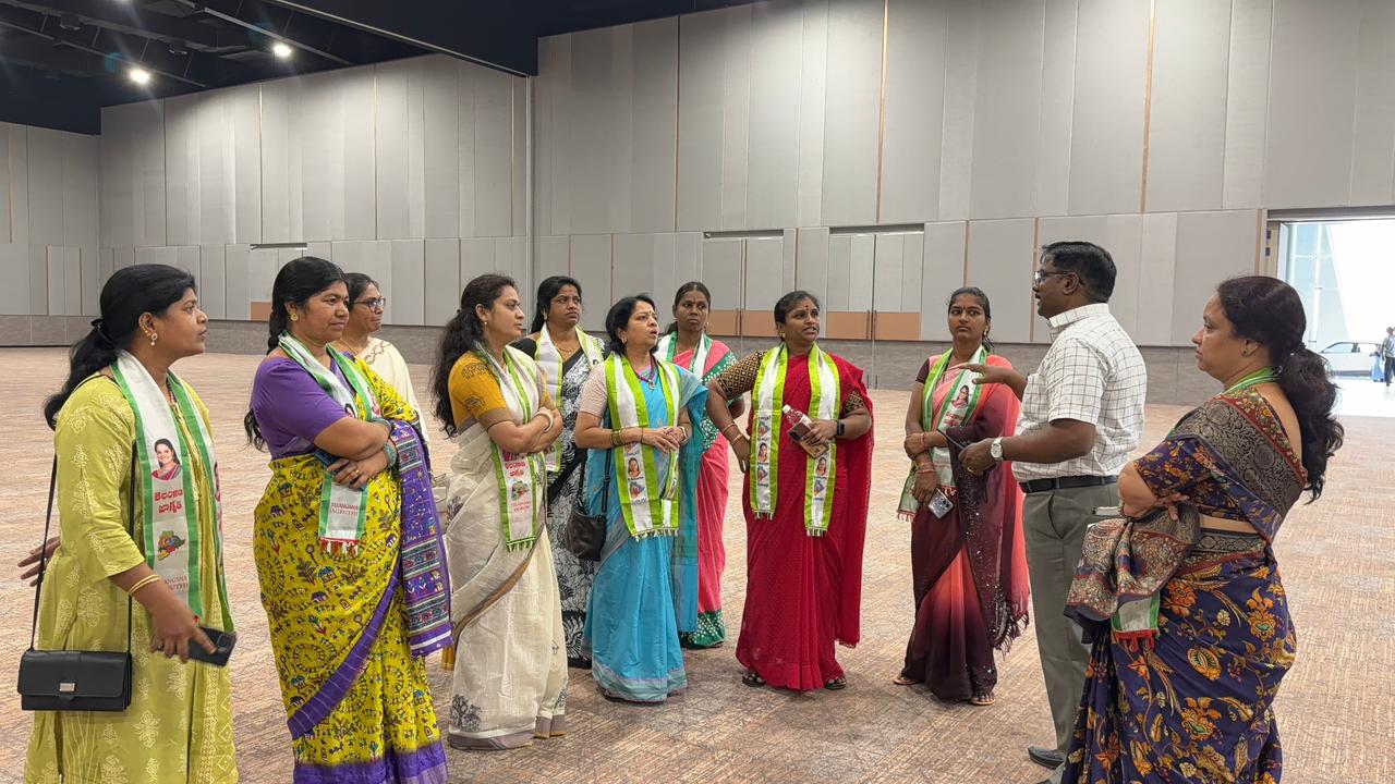 Women leaders of Telangana Jagruthi reviewed meeting arrangements in Medchal for Kalvakuntla Kavitha’s upcoming political party launch on April 25.