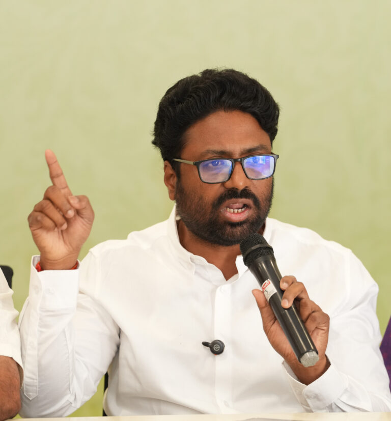 TRS leaders addressing media in Hyderabad criticizing BRS and supporting K. Kavitha’s leadership in Telangana politics