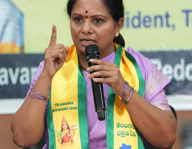 K Kavitha urged PM Modi to address four major Telangana issues including BC census, women reservation sub quota, and Palamuru project national status