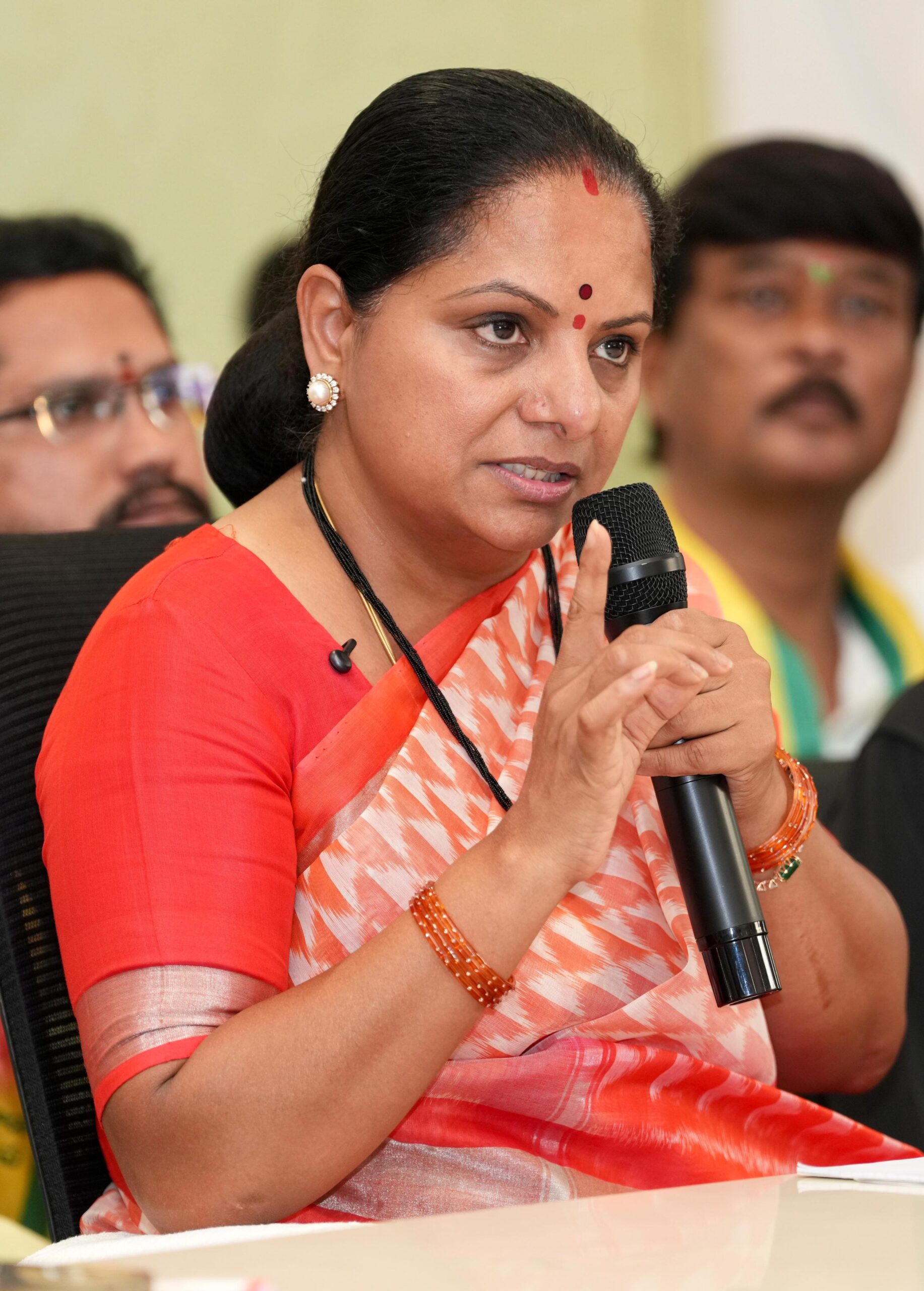 K Kavitha warns against Professor Nageshwar’s arrest, attacks Revanth Reddy government over humanitarian issues.