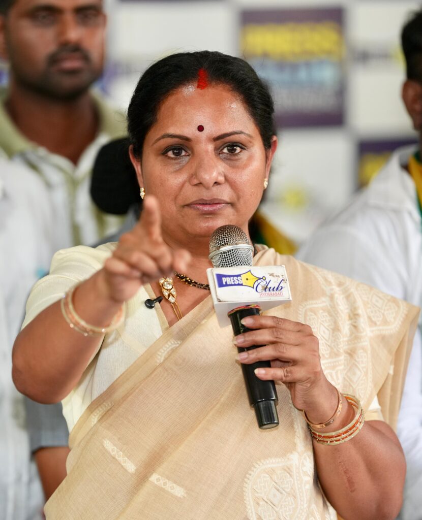 Kavitha seeks fee regulation law in Telangana and promises free education and healthcare.