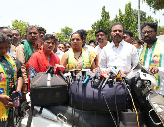 Kavitha Meets Governor | Slams Revanth Reddy as “Cruel CM” | Governor Assures Justice After Meeting Kavitha & Victims