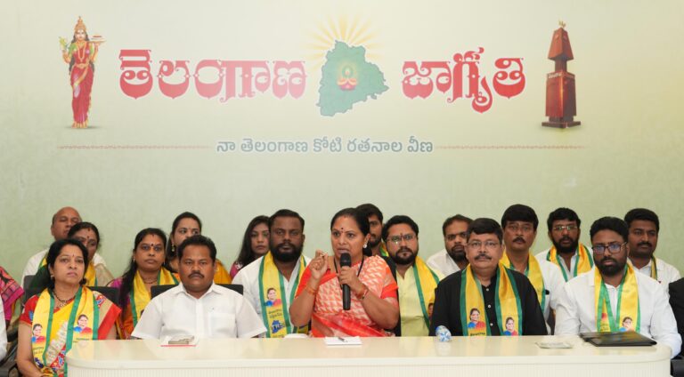 Kavitha attacks Centre over Telangana injustice, irrigation issues and Bandi Bhagirath allegations.