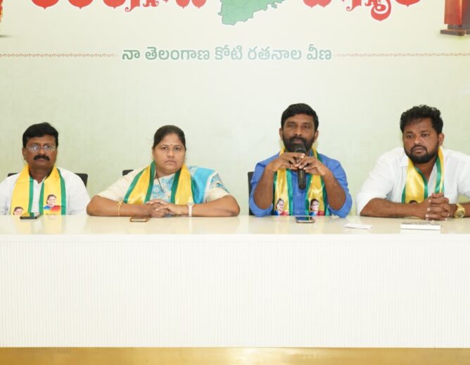 TRS leaders targeted RS Praveen Kumar over comments against Kavitha and demanded swift action in the Bandi Sanjay son POCSO case during a Hyderabad press meet.
