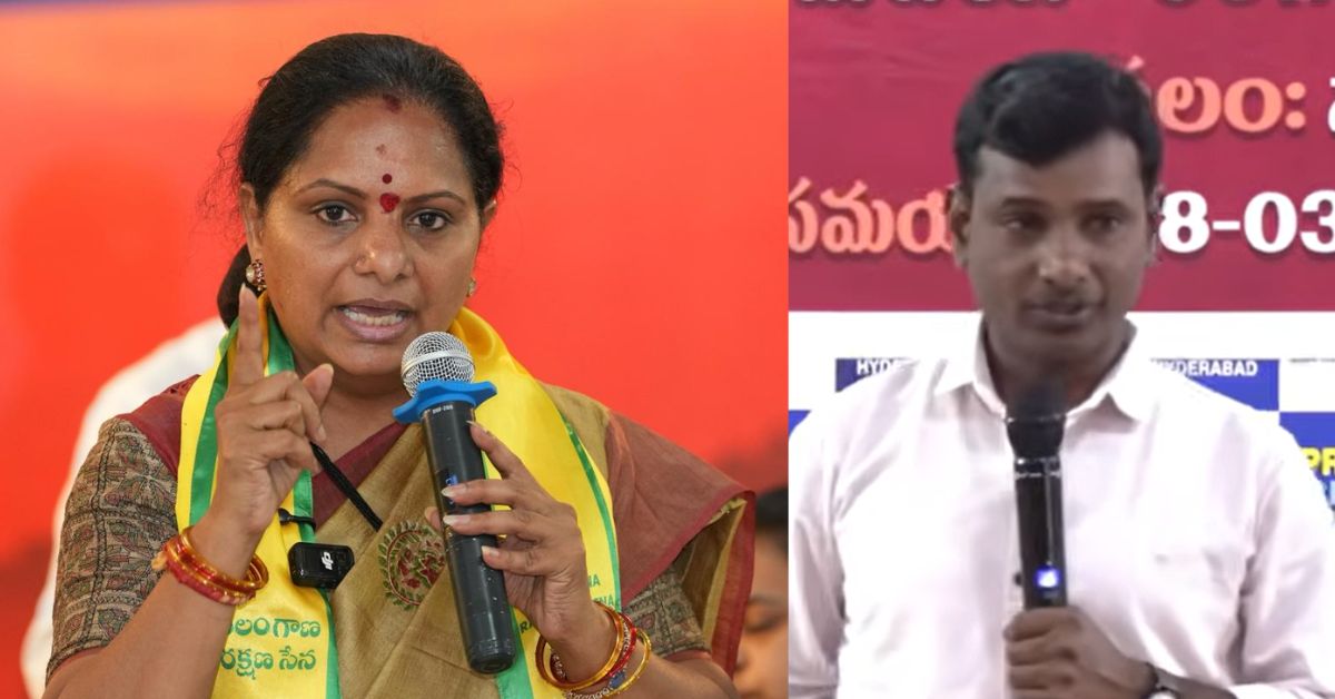 Kalvakuntla Kavitha demands immediate release of journalist KV Reddy over alleged illegal arrest