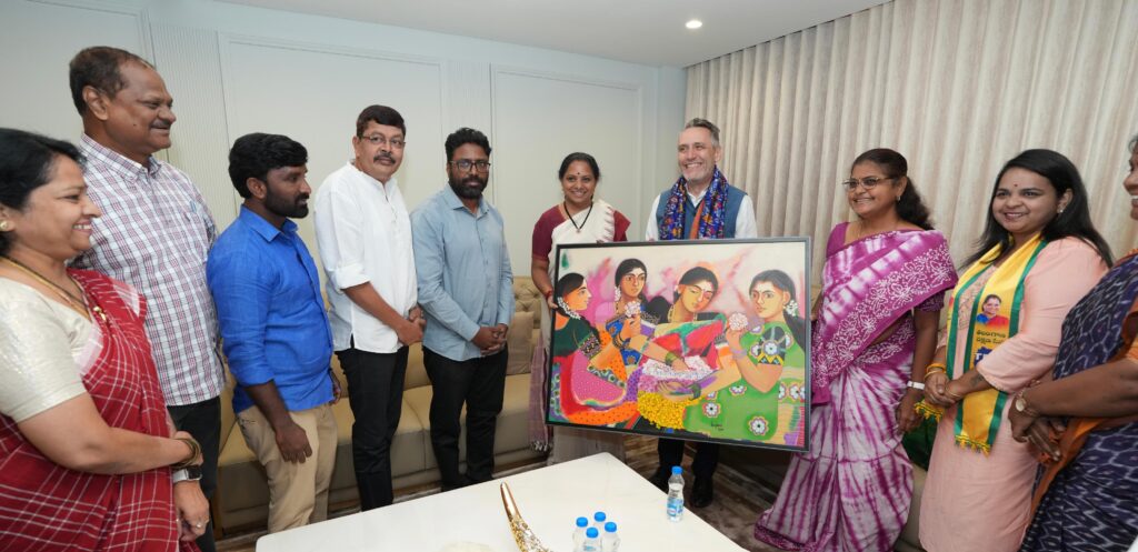 British Deputy High Commissioner Gareth Wynn Owen and Political & Economic Adviser Nalini Raghuram met Kalvakuntla Kavitha in Hyderabad and discussed India–UK bilateral relations and other issues of mutual interest.