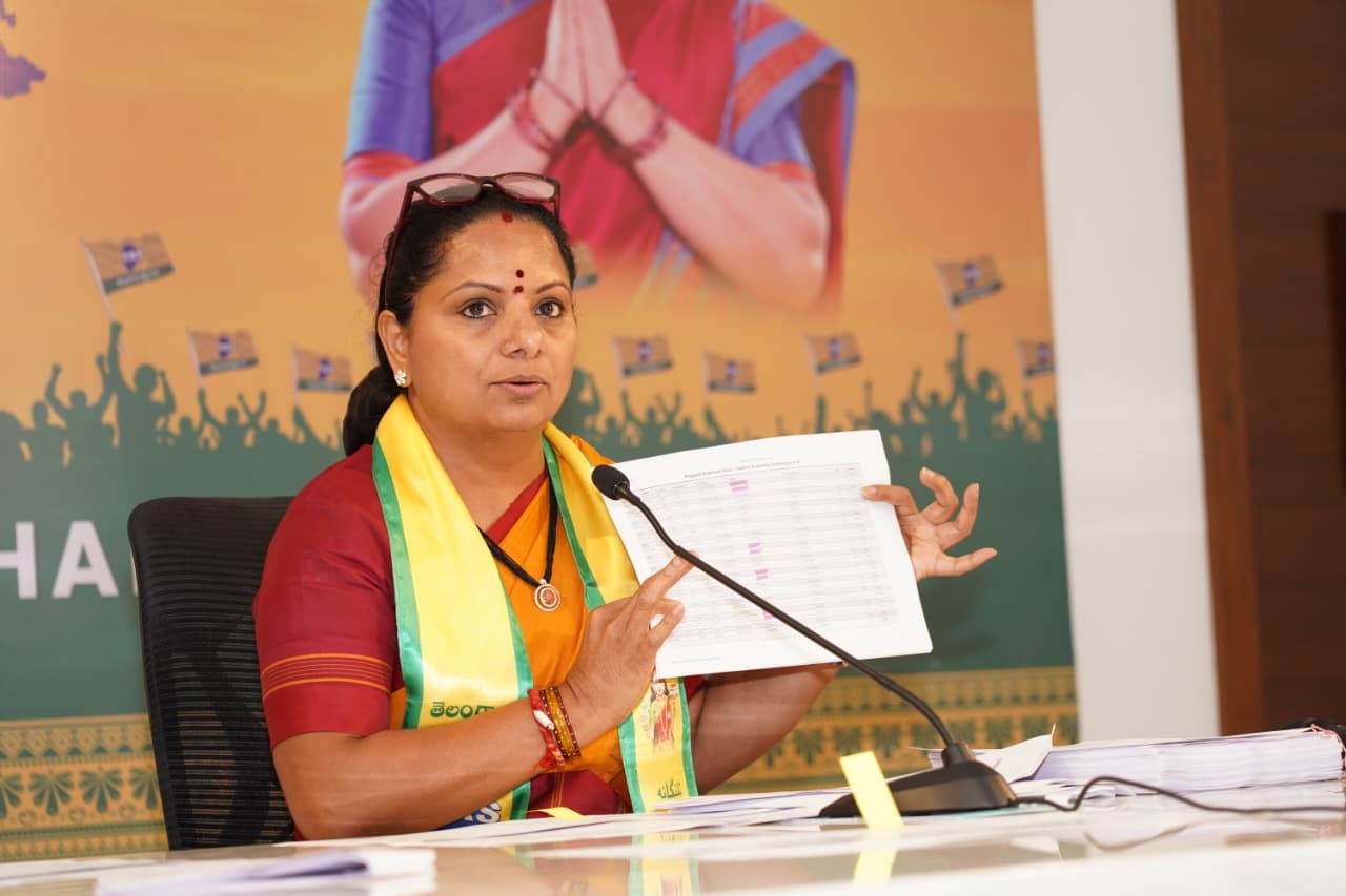 Kalvakuntla Kavitha questioned the presence of 11,000 Karnataka voters in Kodangal and alleged 22,000 duplicate votes while seeking stronger voter verification mechanisms