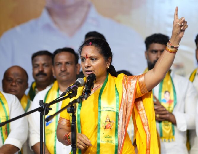 CM Taking Credit for Students’ Victory Is Shameful: Telangana Rakshana Sena Chief Kalvakuntla Kavitha 