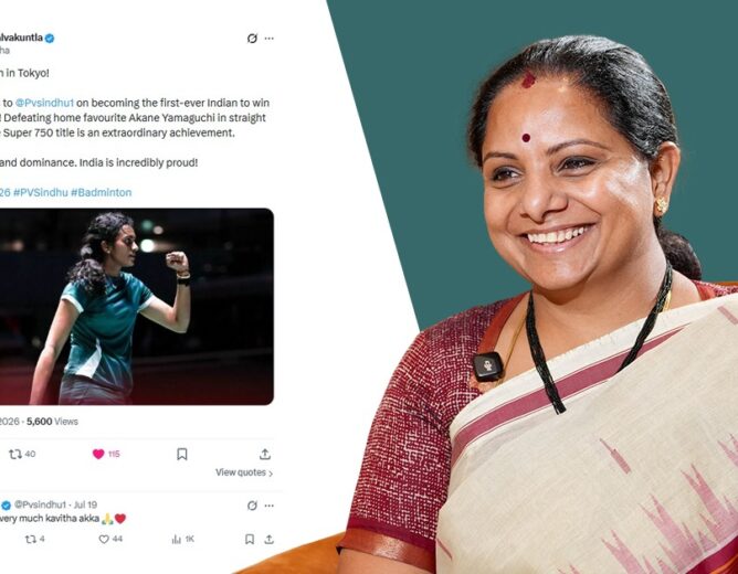 PV Sindhu Thanks Kalvakuntla Kavitha After Historic Japan Open Super 750 Title Win 