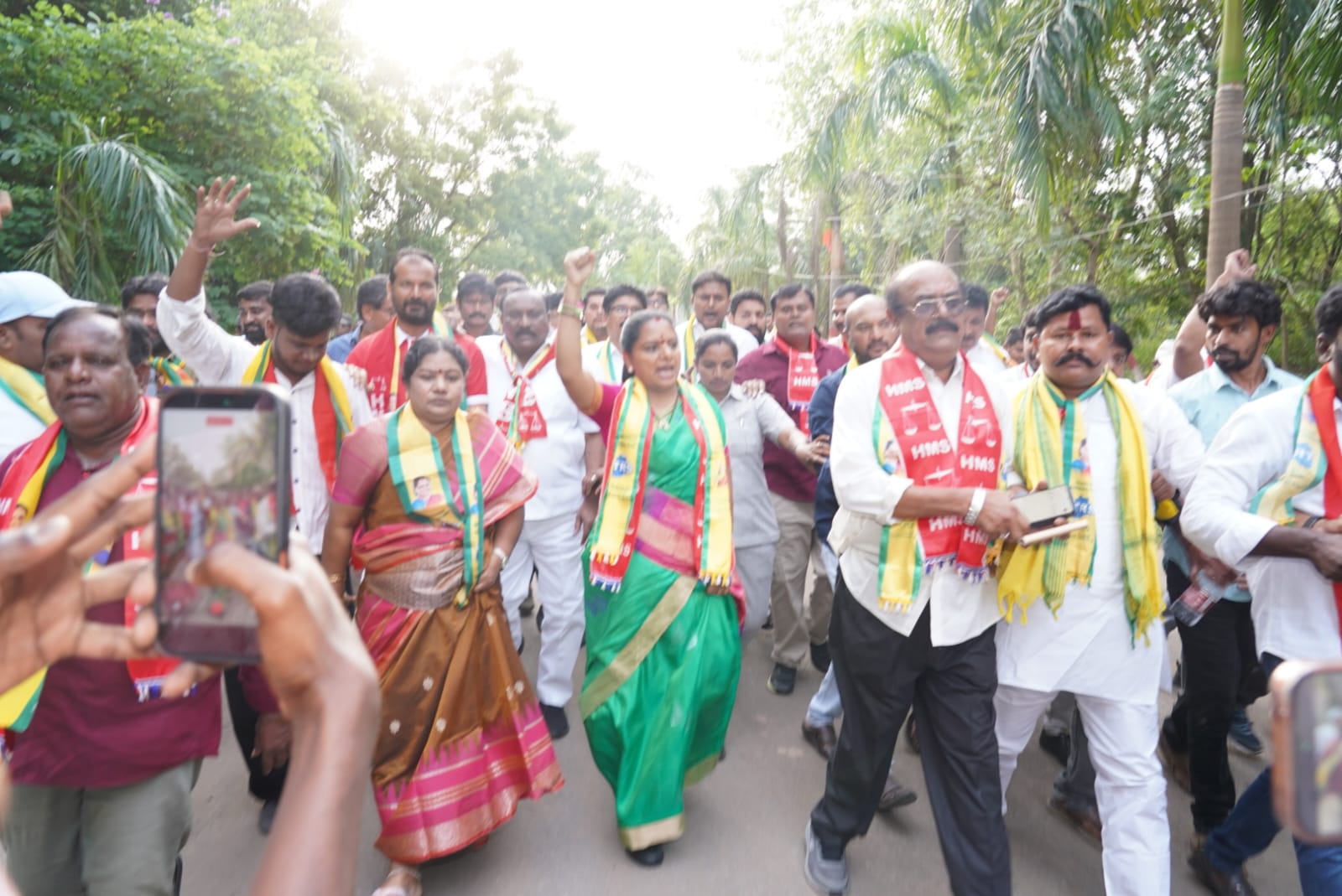 Kalvakuntla Kavitha says the Singareni Medical Board decision is a victory for HMS and Telangana Rakshana Sena, demanding monthly Medical Boards and hereditary jobs for eligible workers
