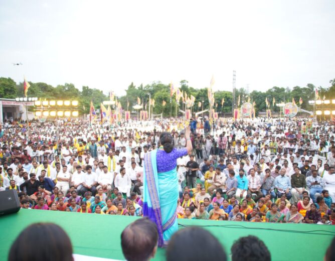 ‘Bahujana Telangana, Not Bangaru Telangana’: Kavitha’s Message at Panchajanya Sankalpa Sabha in Nizamabad