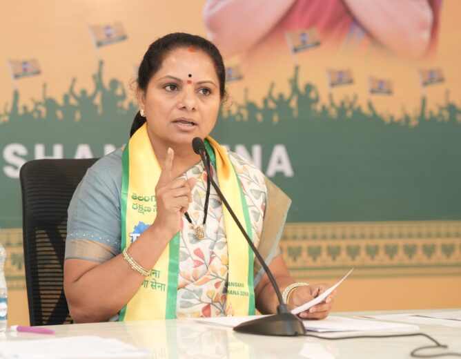 Kalvakuntla Kavitha Consoles Pochayya’s Family, Seeks Justice in Medak Forest Officials Harassment Case