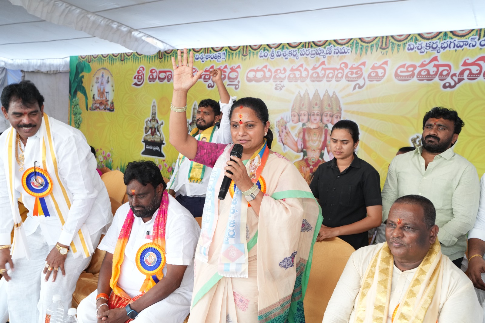 Kavitha promises major measures for Telangana’s Vishwakarma community, including a Pustelu-Mattelu policy focused on goldsmiths