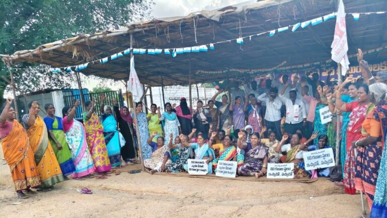 Kavitha questions the delay in allotting house sites to 290 poor families in Moinabad and opposes plans for a market yard on the land