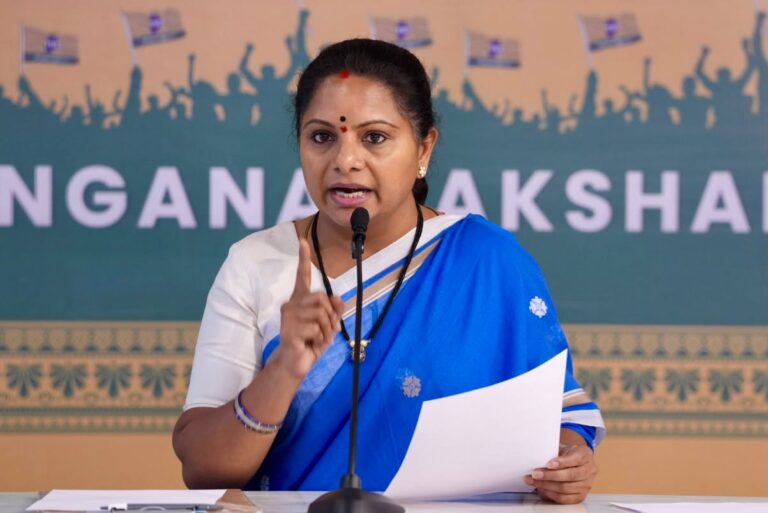 Kavitha demands drought relief, a special Cabinet meeting and 24-hour free power for Telangana farmers